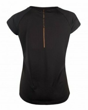 NEWLINE Damen Imotion Sportshirt kurzarm - schwarz- Rückseite